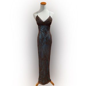 Formal beaded gown - early 2000s vintage